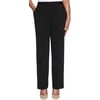 Alfred Dunner Womens Ponte Solid Pull-On Pants