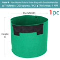 thumbnail image 1 of RBCFHl 1-20Gallon 15 Colors Garden Grow Bag w/ Handles Indoor Outdoor Fabric Aeration Plant Pot Container Flower Vegetable Pouch12Gallon (D40xH35cm) He Qiyong unisex, 1 of 2