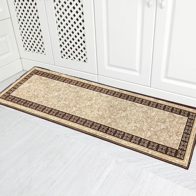 Kitchen Rug Non-Skid | Runner Mat Non-Slip | Rug for Kitchen Floor with Rubber Backing | Floor Mat | Low Profile (20" x 59")