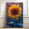 thumbnail image 4 of Sunflower Flower Canvas Wall Art 8x12 inches - Muted Cottagecore Neutral Sunflower Flower Watercolor Artwork for Living Room, 4 of 5