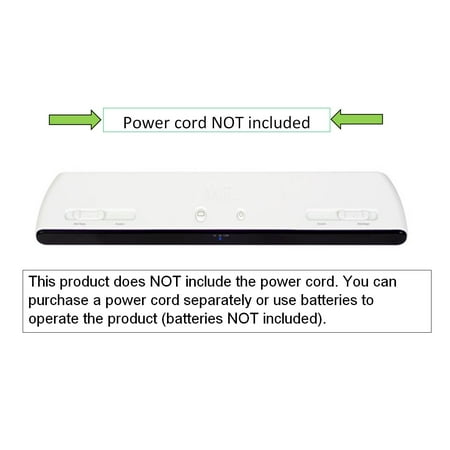 Power A Ultra Wireless Sensor Bar for Nintendo Wii/Wii U, White (Non-Retail Packaging)
