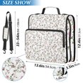 thumbnail image 3 of Zipper Binder Lots Of Roses 1.5 Inch Binder Folder Bag with Shoulder Strap and Handle, 3 of 8