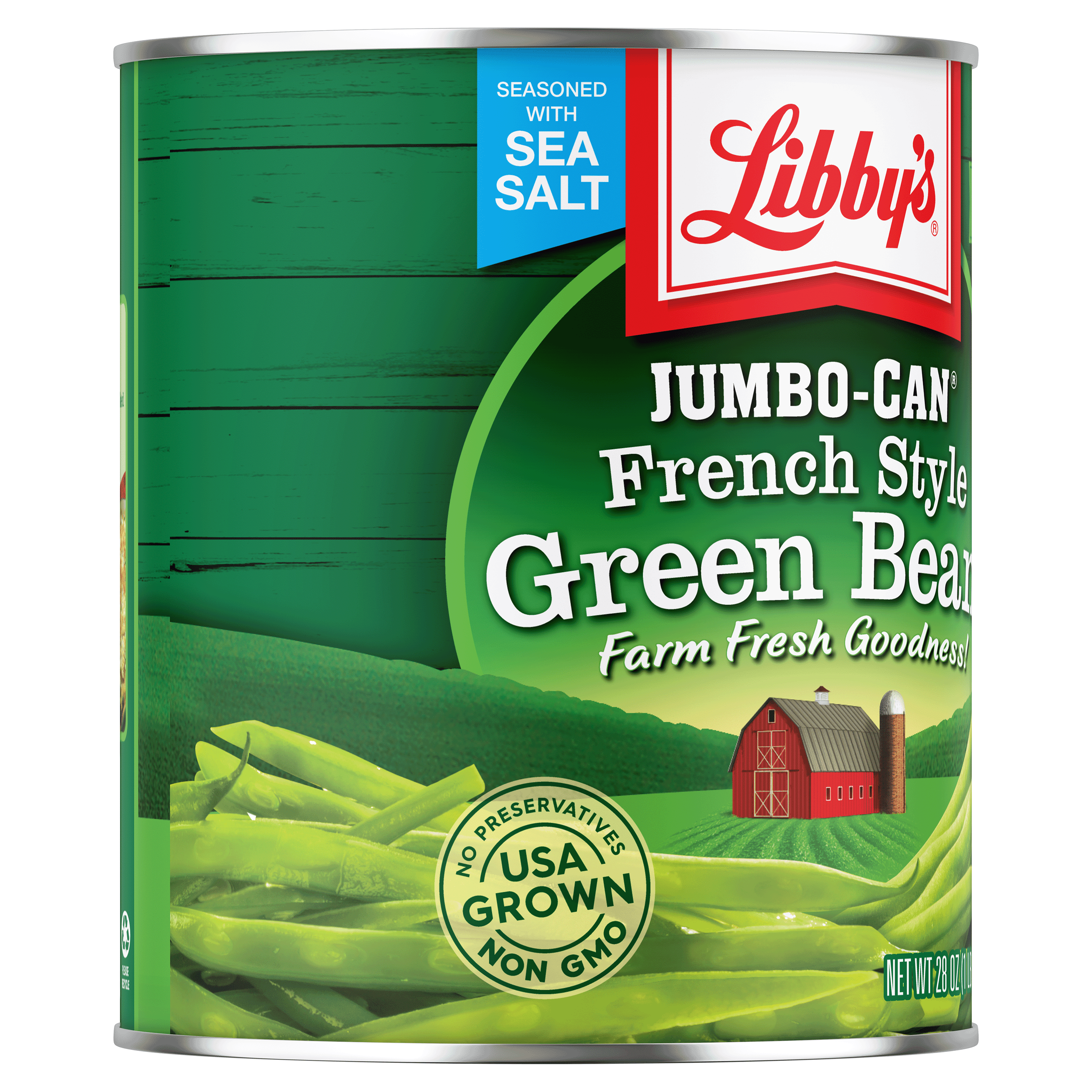 (12 pack) Libby's Canned French Style Green Beans, 28 oz