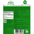 thumbnail image 3 of Organic Neem Leaf Powder ( Azadirachta Indica ) Ayurveda herb Supports Blood and Liver Purification Resealable Pouch 8 OZ / 226 GM, 3 of 6