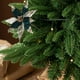 thumbnail image 3 of Christmas Flower Glitter Sequins 30cm Velvet Decorations,Handmade Green Christmas Flower,Glittery Festive Ornament,Perfect for Outdoor Indoor Decoration,Party Home Decor,30cm Diameter,Green Velvet, 3 of 9