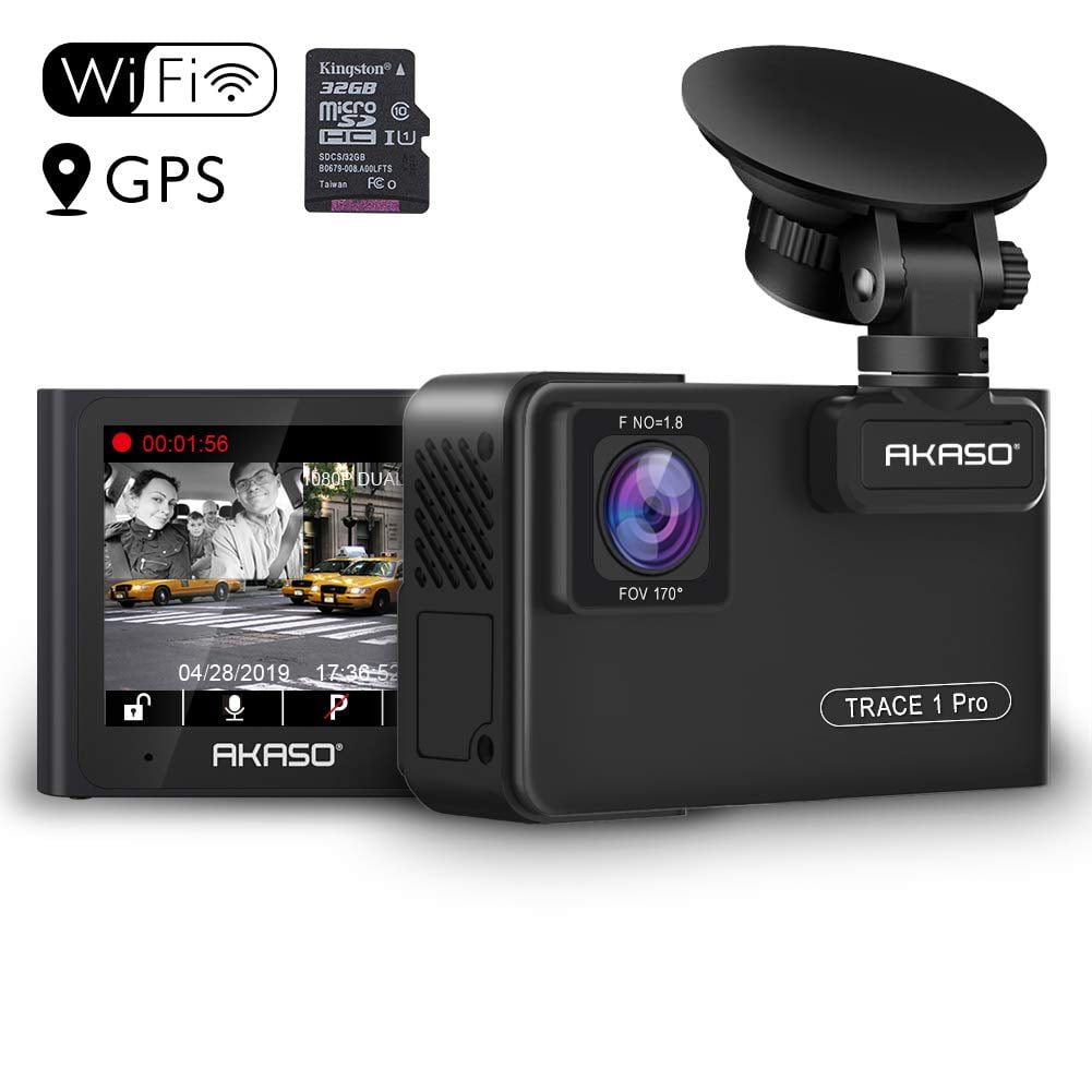 Dual Lens Car Dash Camera - AKASO 2K Dash Cam WiFi with ...