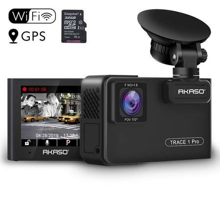 Dual Lens Car Dash Camera - AKASO 2K Dash Cam WiFi with ...