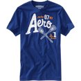 thumbnail image 1 of Aeropostale Hombres Nyc East Div. Camiseta gráfica, azul, pequeña, 1 of 1