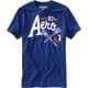 thumbnail image 1 of Aeropostale Hombres Nyc East Div. Camiseta gráfica, azul, pequeña, 1 of 1