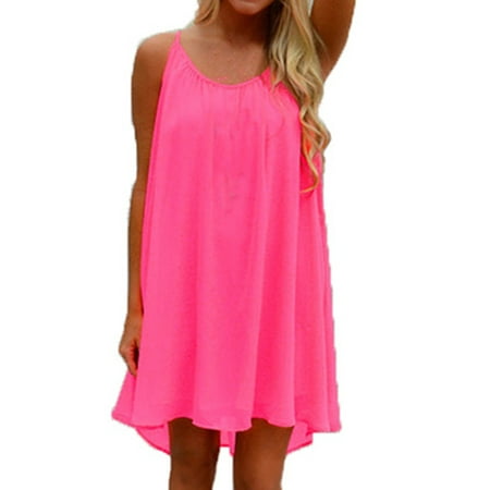 Maggy London Chiffon Dress - Women's Fashion Chiffon See-through Mini Halter Dresses