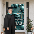 thumbnail image 6 of Gold Stars Graduation Banner Graduation Cap Grad Display Navy Blue Gold Tassel Congrats Backdrop for Graduation Party College Graduation Grad Ceremony, 6 of 8