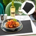 thumbnail image 4 of 6pcs Non-slip PVC Placemats for Home with Black Color and Smooth Surface Safe and Heat Resistant, 4 of 6