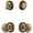 Vintage Brass, variant on Grandeur 823322 Newport Solid Brass Single Cylinder Keyed Entry Knobset And Deadbolt Combo