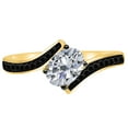 thumbnail image 3 of AoneJewelry 1.00 Carat Black and Oval Shape Diamond Ring In 14K White , Rose & Yellow Gold, 3 of 5