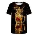 thumbnail image 5 of Qiopertar Liquidation à Moins de 5$ T-Shirt Homme Col Rond Manches Courtes Imprimé Réaliste en Liquidation Offres d'Accès Anticipé, 5 of 5