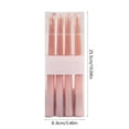 thumbnail image 3 of 4pcs Plated Taper Candles - Long Pole Design, Romantic Lighting Decoration, Perfect for Net Red Restaurant Plating and Wedding Holiday Party Decor, Pink, 3 of 6