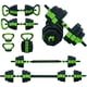 thumbnail image 3 of Historyli Set Pesas Mancuernas Ajustables 44lb, para Gimnasio en Casa, Negro/Verde, 3 of 6