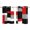 DarkRed, variant on Red Black Grey Geometric Kitchen Curtains Small Short 39 Inch Length, Modern Abstract Art Luxury Grommet Top Bedroom Living Room Curtains, Light Filtering Cafe Curtain Drapes 2 Panels Set 55''x39''