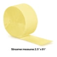 thumbnail image 3 of Club Pack of 12 Mimosa Yellow Crepe Party Streamers 81', 3 of 3