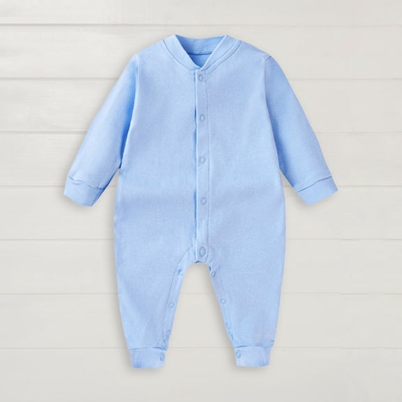 XIMIN Baby Cute Graphic Onesie Outfits, Infant Boys Girls Soft Cotton Jumpsuits, Button Down Long Sleeve Bodysuit