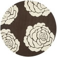 thumbnail image 4 of SAFAVIEH Cambridge Permelia Geometric Floral Wool Area Rug, Brown/Ivory, 8' x 10', 4 of 10