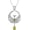 August(Peridot), variant on Dveatr Phoenix Necklace with Synthetic Birthstone Nirvana Rebirth Phoenix Pendant Necklace Gift for Women
