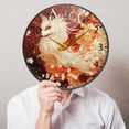 thumbnail image 5 of BZSMCE Wall Clock Acrylic Size：9.5*9.5in/11.9*11.9in Dance Of Flames Design Pattern Clock, 5 of 10