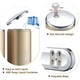 thumbnail image 4 of Distribuidor de jabón de bomba, jabón de pared manual, recipiente con champú gel de ducha, apto para inodoro, baño, hotel, cocina (2*500ml, dorado) esquí esquí Gafas de esquí, 4 of 5
