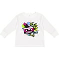 thumbnail image 3 of Inktastic The 80s Cassette Tapes Boys or Girls Long Sleeve Toddler T-Shirt, 3 of 5