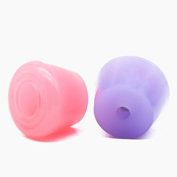 thinsony 2x Inline Skates Roller Brakes Block Non-Slip Safety Stopper Jelly Pink