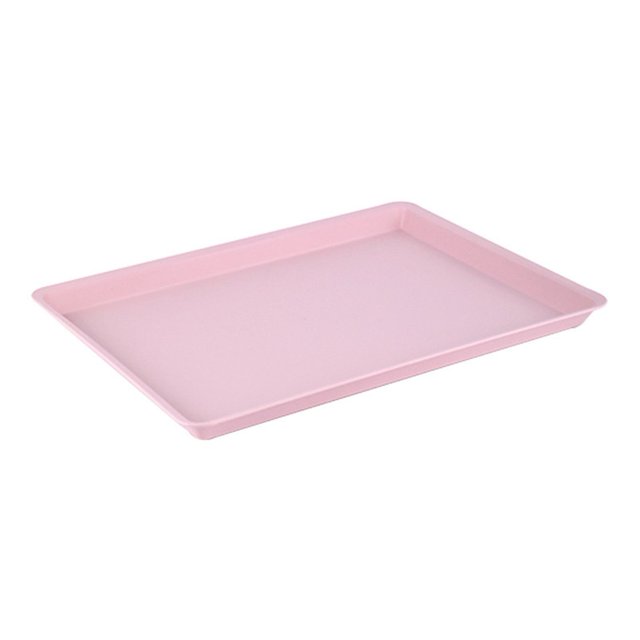LCXmlly Lightweight Tray Large Capacity Non Slip Base Food Serving Tray Fruit Cookies Dessert Reusable Plastic Tray
