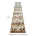 thumbnail image 4 of BizChair Southwest Native, Area Rug (2 Feet 4 Inch X 11 Feet) Runner, Beige, 4 of 6