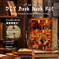 thumbnail image 2 of Book Nook Kit - DIY Miniature World Library Booknook - 3D Wooden Puzzle with LED Lights - Creative Bookshelf Insert & Educational Gift for Adults, 2 of 5