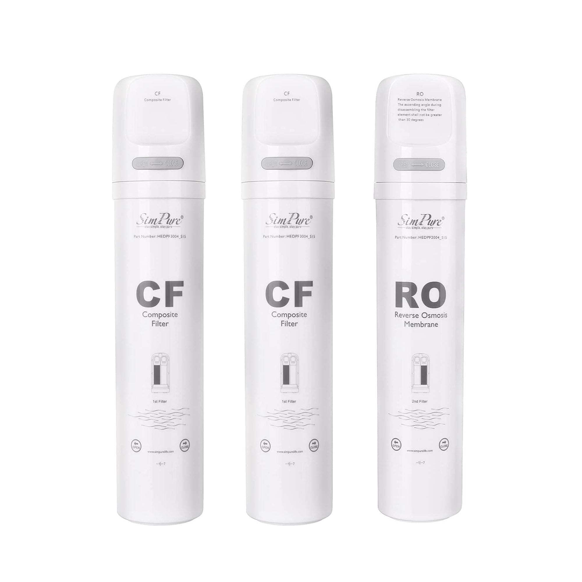 SimPure CF Filter(2 Pack)+RO Filter(1 Pack) Maroc Ubuy