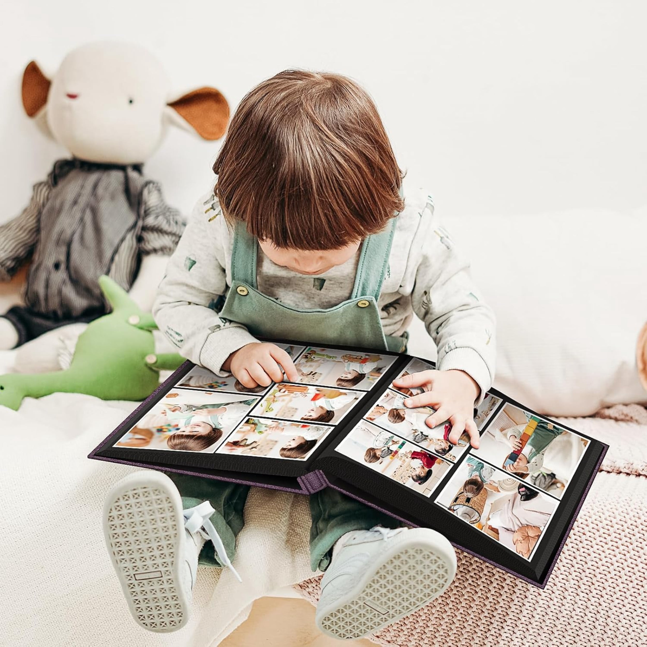 Photo Album 4x6 200/600 Pockets for Wedding Gifts, Linen Hardcover Picture Albums for Family Anniversary Baby Vacation Pictures