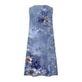thumbnail image 4 of Styesk Robes pour Femmes Robe Décontractée Sans Manches en Coton Lin Ample avec Poches, 4 of 5