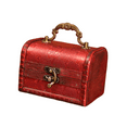thumbnail image 3 of Xuanheng Jewelry Storage Box Home Décor Trinket Storage Box for Earring Pendant Charm Red, 3 of 8