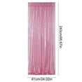 thumbnail image 3 of Gumesh Pink Sequin Backdrop Curtain, Large Sparkling Party Background for Wedding Stage, Birthday & Holiday Decor, 2x8ft Glittering Photo Booth Wall Decor, 3 of 6