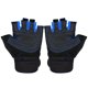 thumbnail image 5 of Levantamiento de pesas Guantes de gimnasio Entrenamiento Fitness Muñequera Entrenamiento Ejercicio Deportes (Azul oscuro, L), 5 of 8