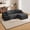 Gray-Right Facing Chaise, variant on EROMMY Boneless Sectional Couch with Deep Seat & Chaise for Small Spaces, for Living Room, L Shaped Couch with Right Facing Chaise, Black | no assembly required, Plush Corduroy, 5*throw pillows