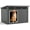 Black, variant on Plagage Large Dog House Outdoor for Indoor with Weatherproof & Removable Roof Fits Small to Large (Black-Large)