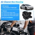 thumbnail image 2 of Engine Air Cleaner Filter Box Housing for Toyota Prius 2023 2024 2025 Air Cleaner Filter Box Assembly Replace 1781224020/17700F2200 Black, 2 of 7