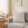 thumbnail image 4 of Cushion Covers 20x20 Inches Decorative Corduroy Pillow Covers Soft Solid Color Boho Square Throw Pillow Cover Pillowcases for Couch Chair Sofa Bed Living Room Home Decor, 4 of 5