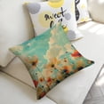 thumbnail image 5 of flowers sky cloudslinen toss pillowcase decoration pillowcase gifting preferred 20x20inch cushion cover sofa pillowcase sofa bedroom living room car, 5 of 8