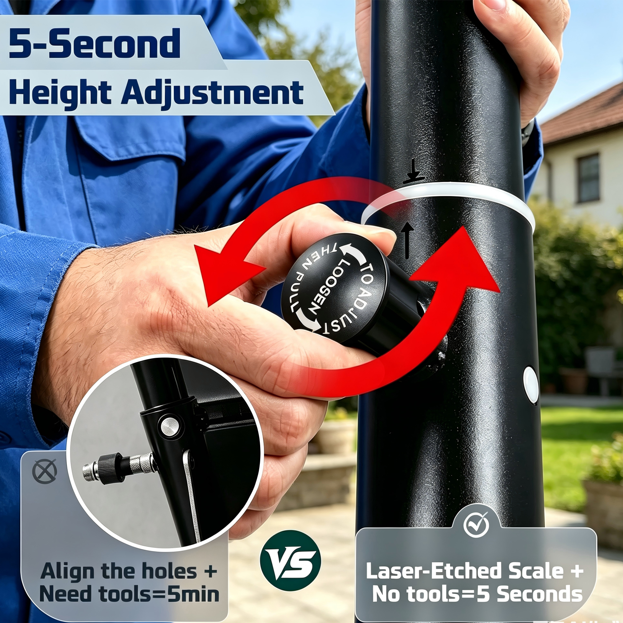 Toremore 40" Adjustable Portable Basketball Hoop photo 3