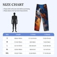 thumbnail image 2 of Salouo Cosmic Dog Starry Night Print Pajama Pants for Men, Lounge Pants Elastic Waistband Casual Men's sleepwear Loungewear Sleep Pajama Pant -Medium, 2 of 7