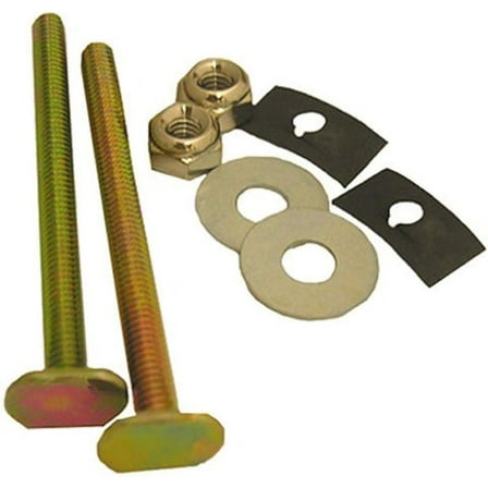 LASCO 04-3633 Solid Brass 1/4-Inch by 3-1/2-Inch with Nuts and Washers Toilet Bolts