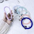 thumbnail image 1 of YeekTok 2 Pack Silicone Phone Lanyard Strap Loop Round Bracelet Universal Hanging Ring Wristlet Anti-Lost Anti-Drop Blue, 1 of 8