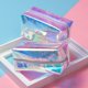 thumbnail image 4 of Bolsa de maquillaje holográfica, moderna bolsa de viaje para cosméticos, neceser grande, organizador de maquillaje para mujer., 4 of 10