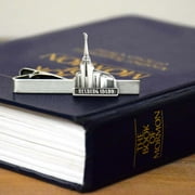 LIFEBEATS GIFTS Rexburg Temple Antique Silver Temple Tieclip by Ringmasters